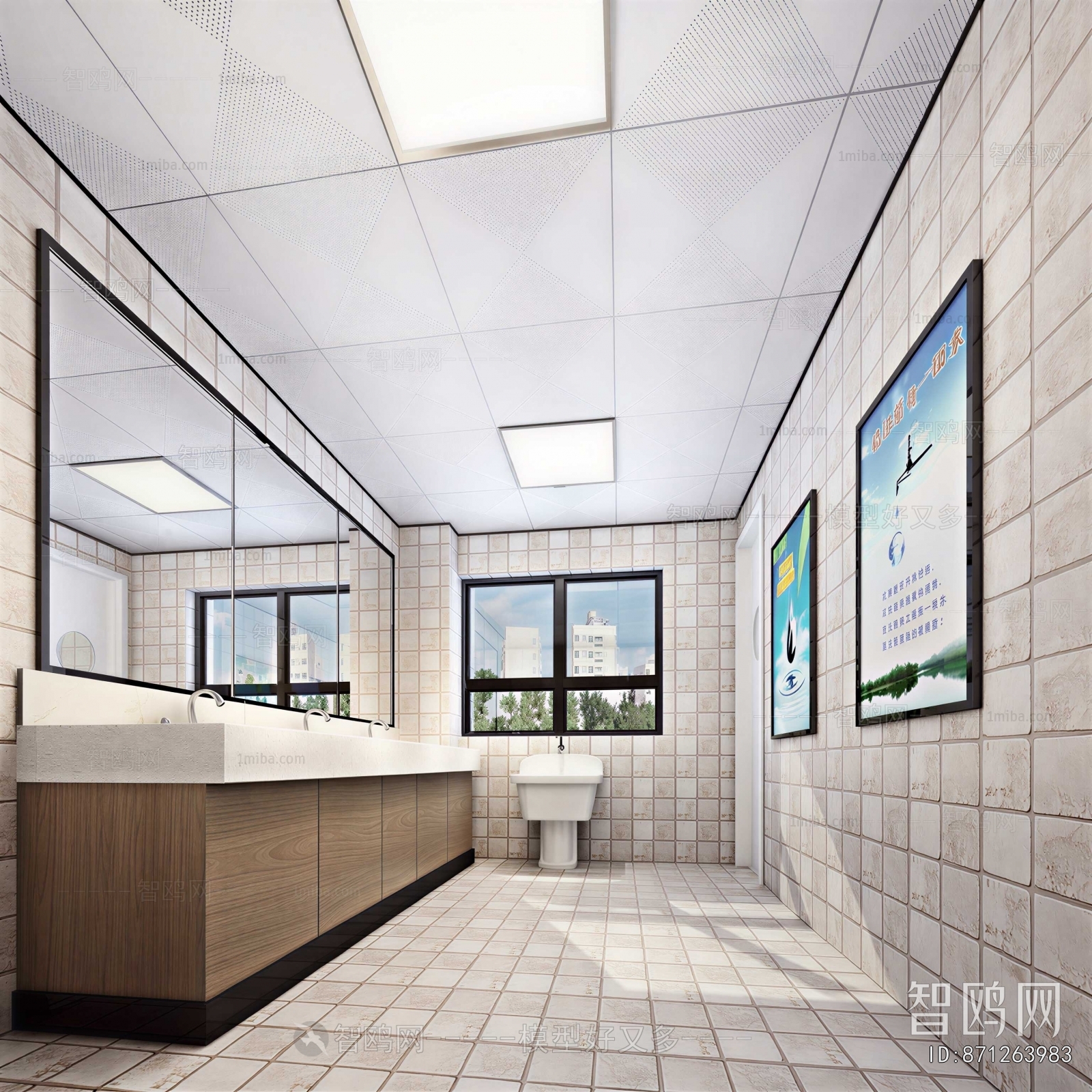 Modern Public Toilet