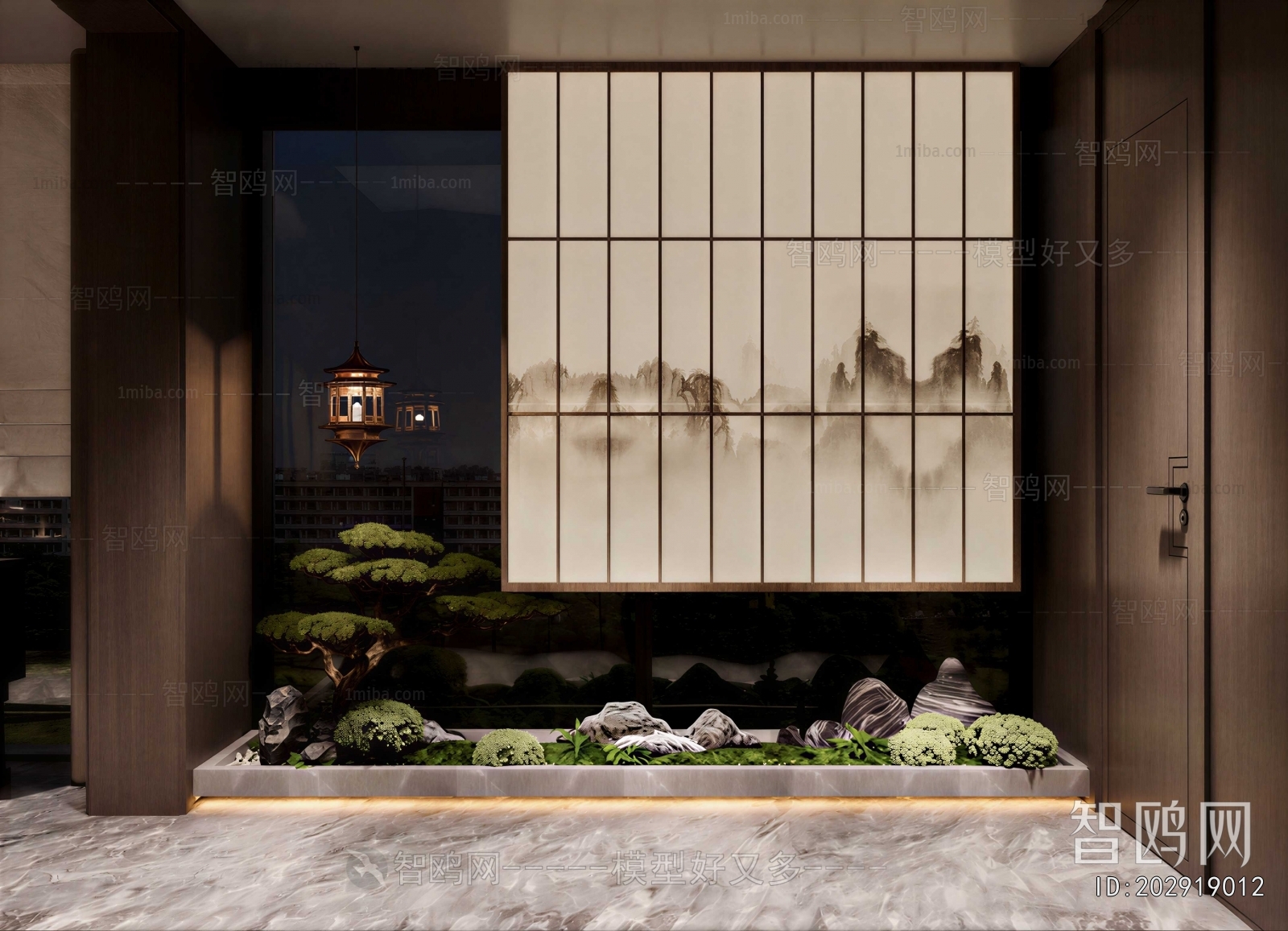 New Chinese Style Plant Landscaping