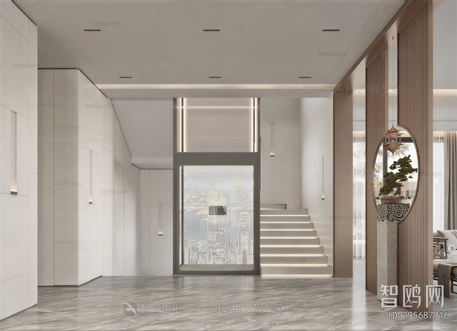 New Chinese Style Stairwell