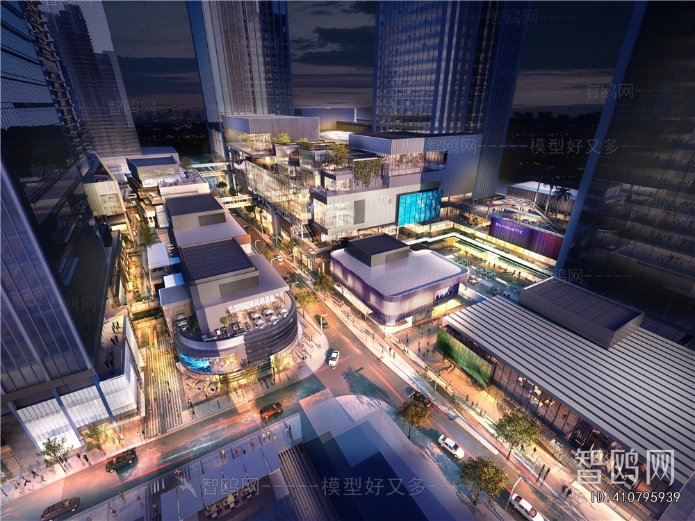 Modern Architectural Bird's-eye View Planning