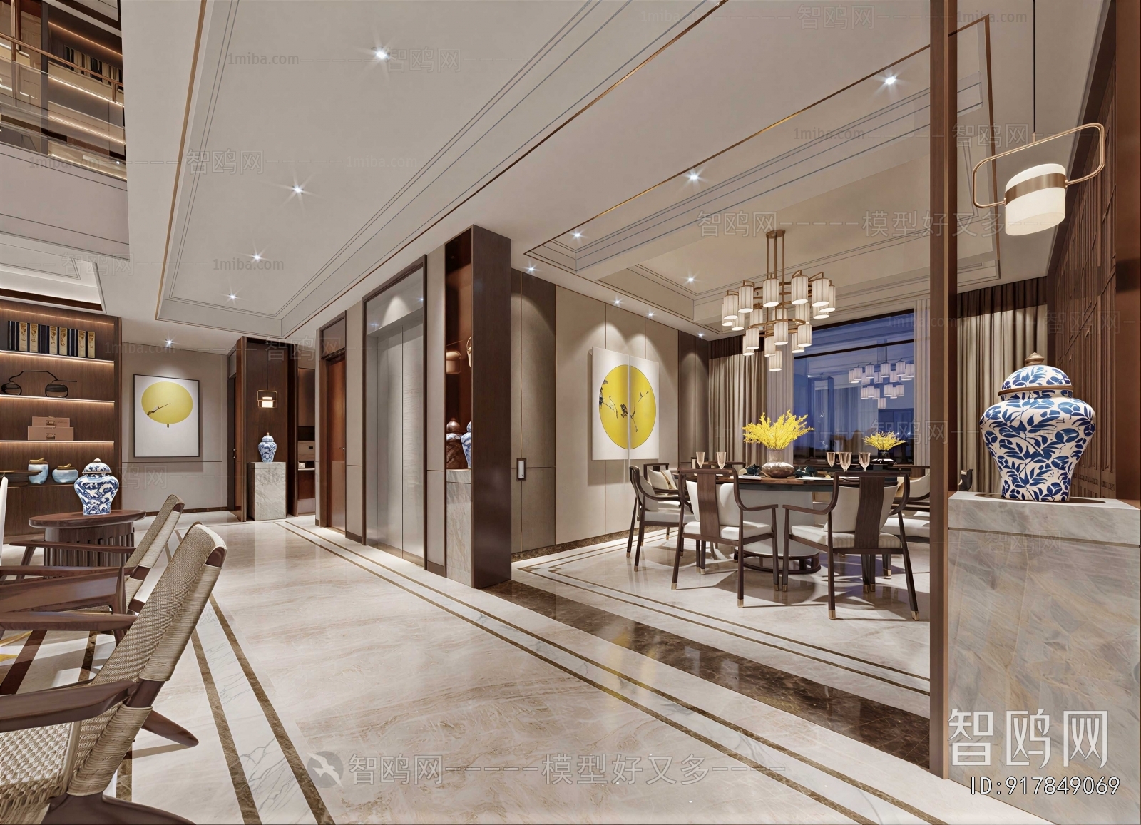 New Chinese Style Dining Room