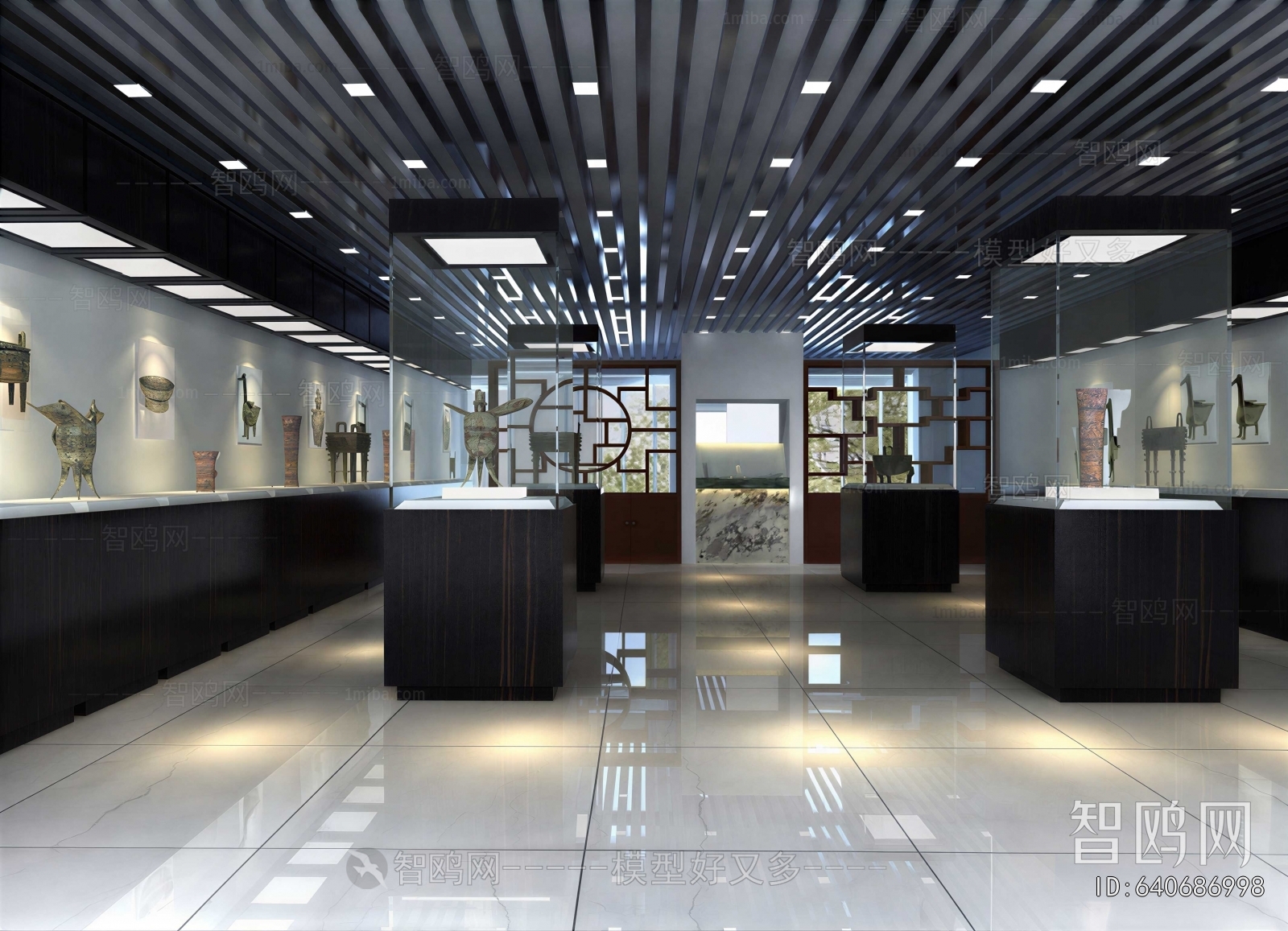 New Chinese Style Exhibition Hall