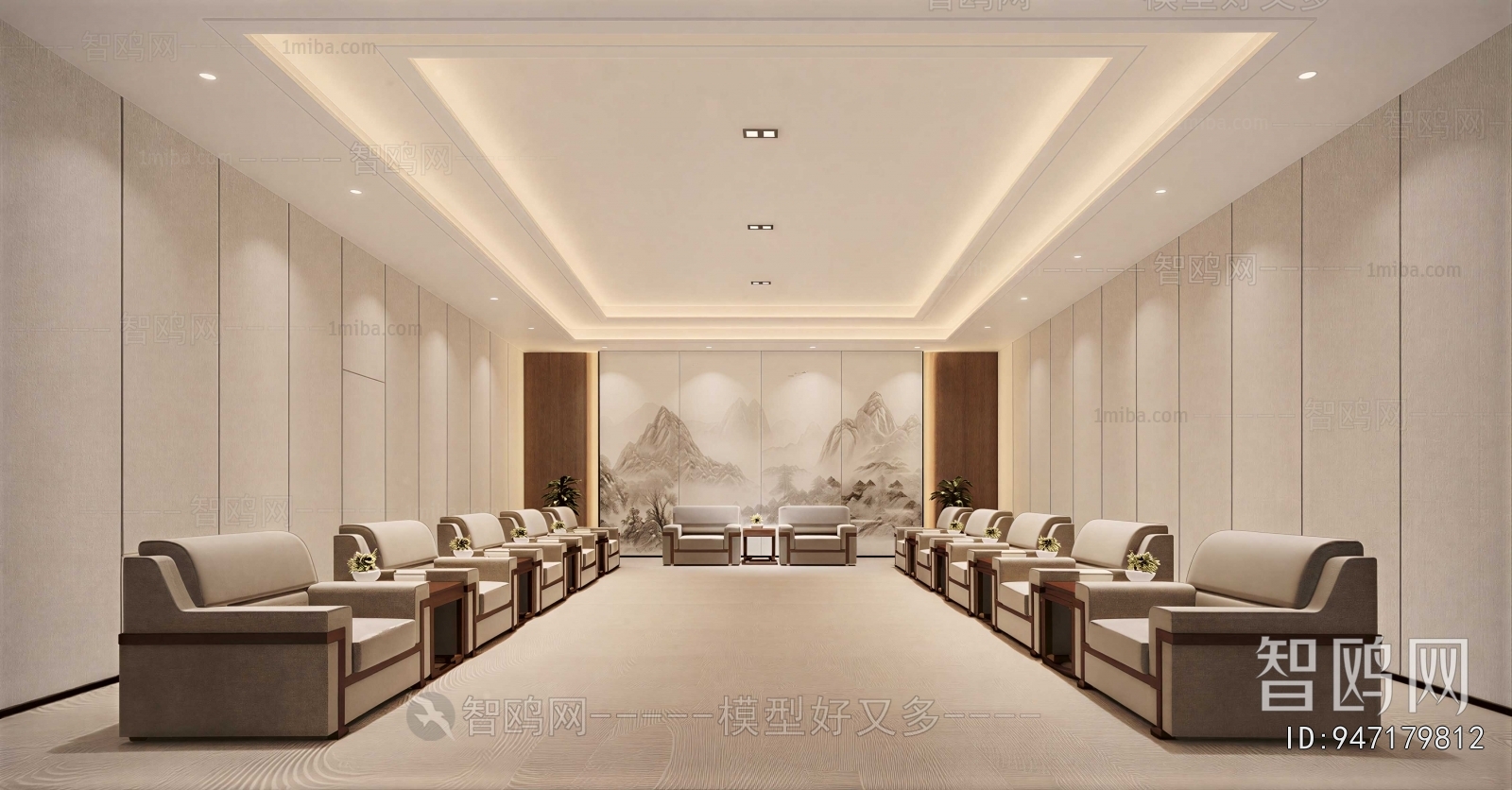 New Chinese Style Reception Room