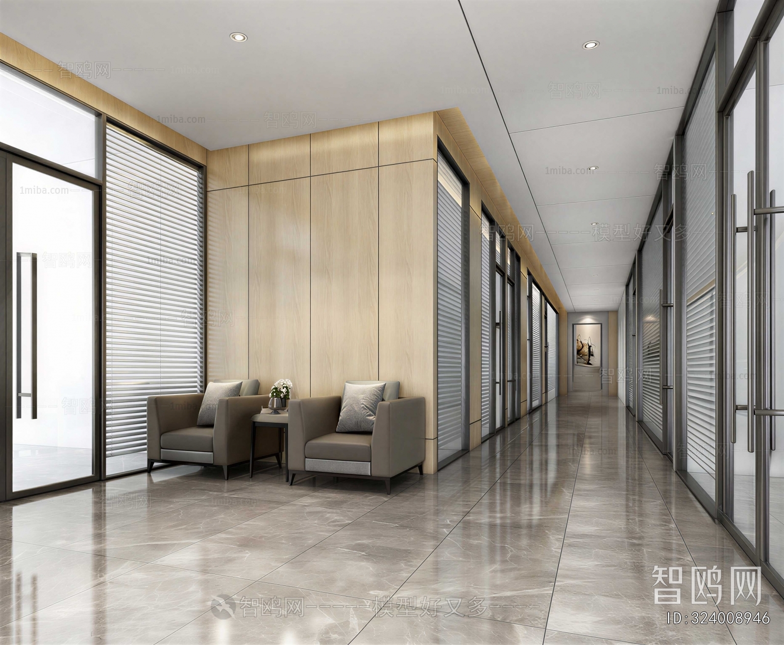 Modern Office Aisle