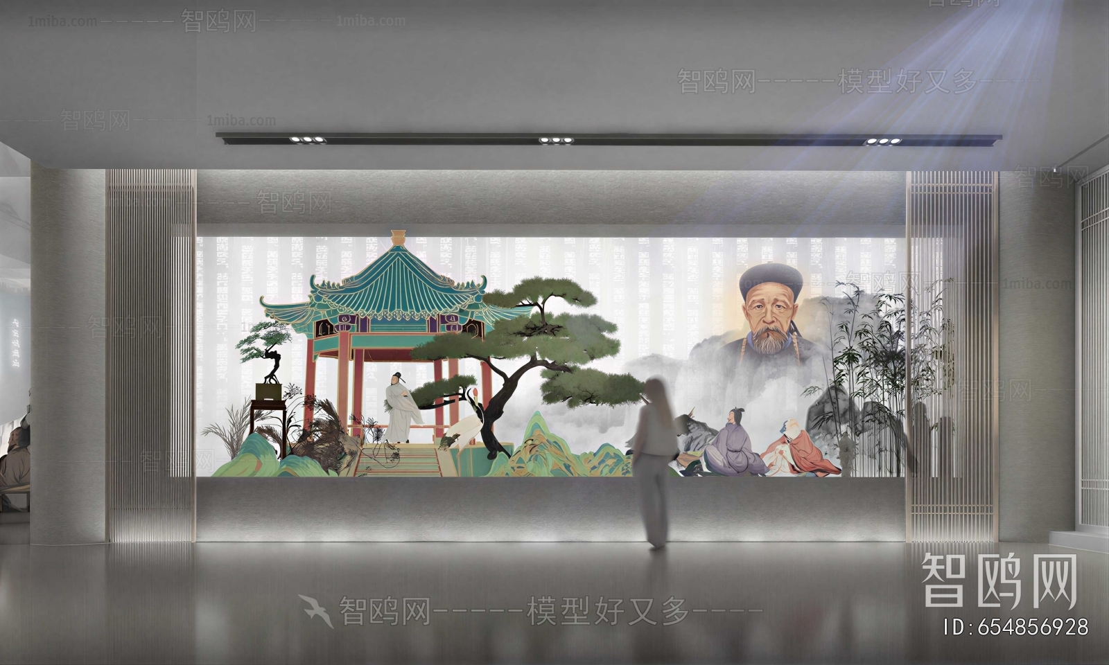New Chinese Style Exhibition Hall