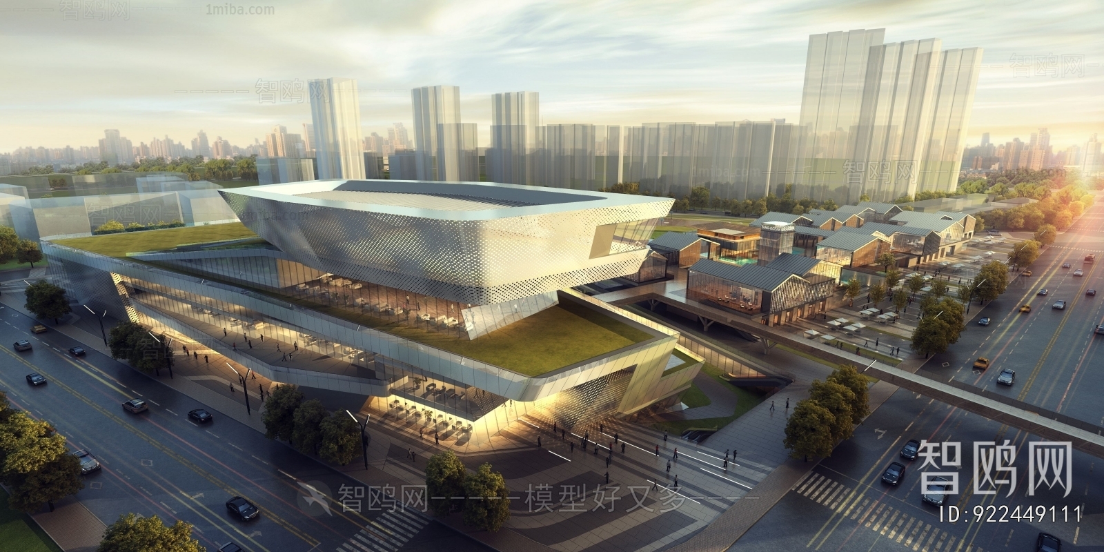 Modern Architectural Bird's-eye View Planning
