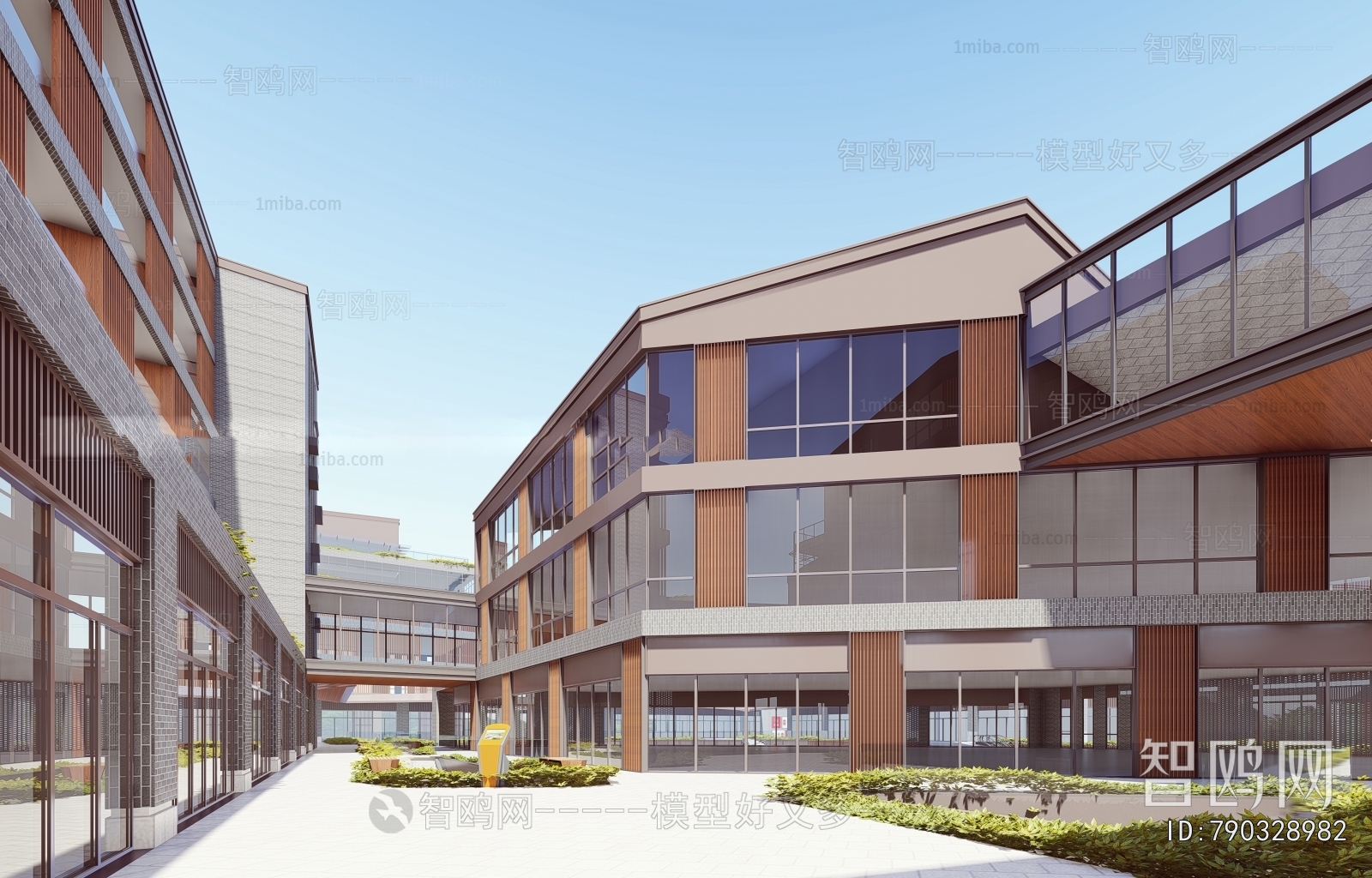 New Chinese Style Appearance Of Commercial Building