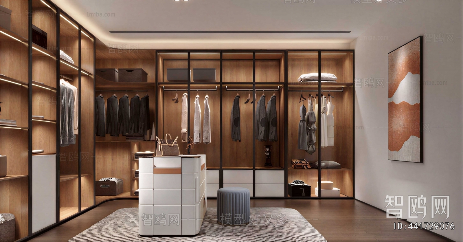 Modern Clothes Storage Area
