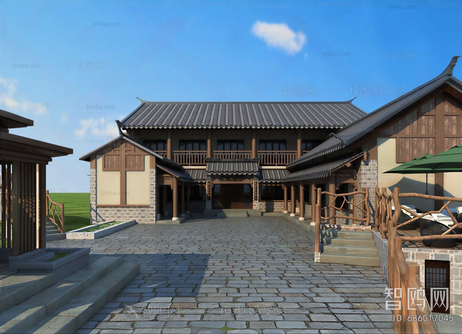 Chinese Style Courtyard/landscape