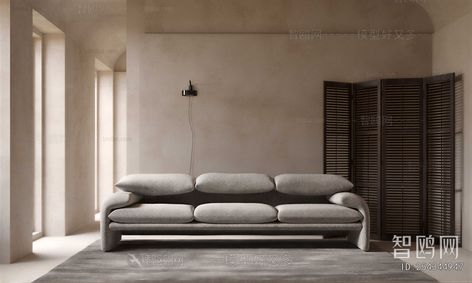 Modern Three-seat Sofa