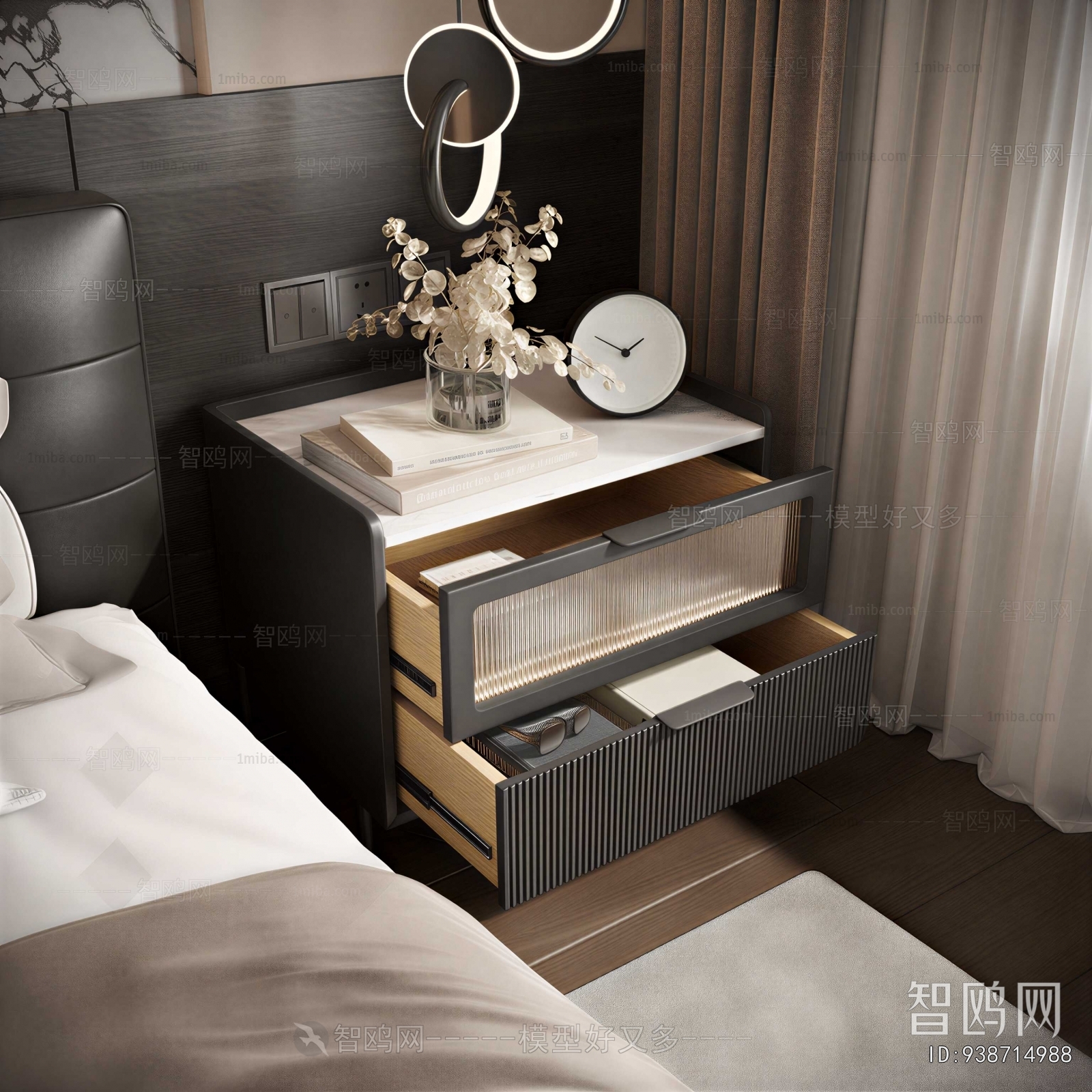 Modern Bedside Cupboard