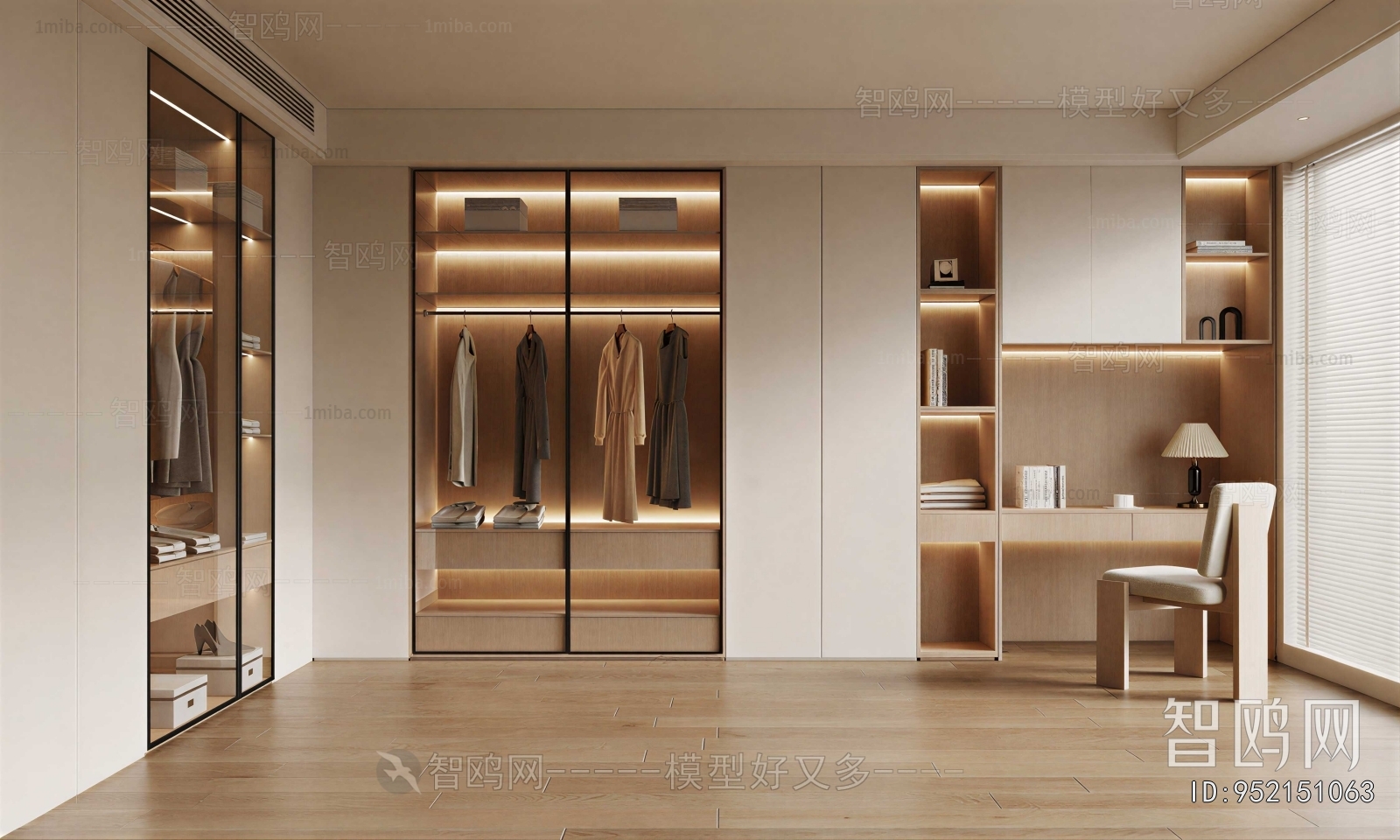 Modern Clothes Storage Area