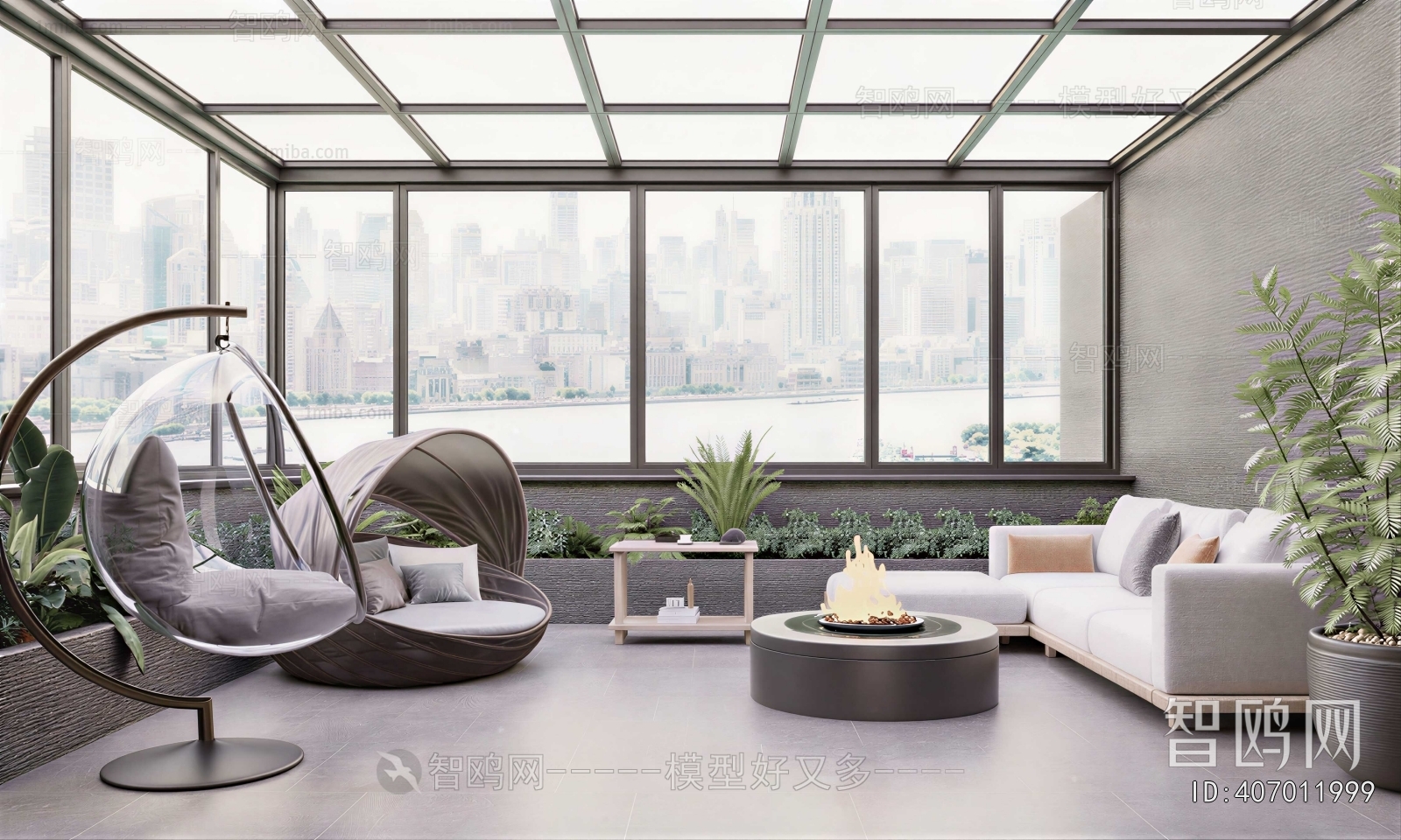 Modern Glass Sun Room