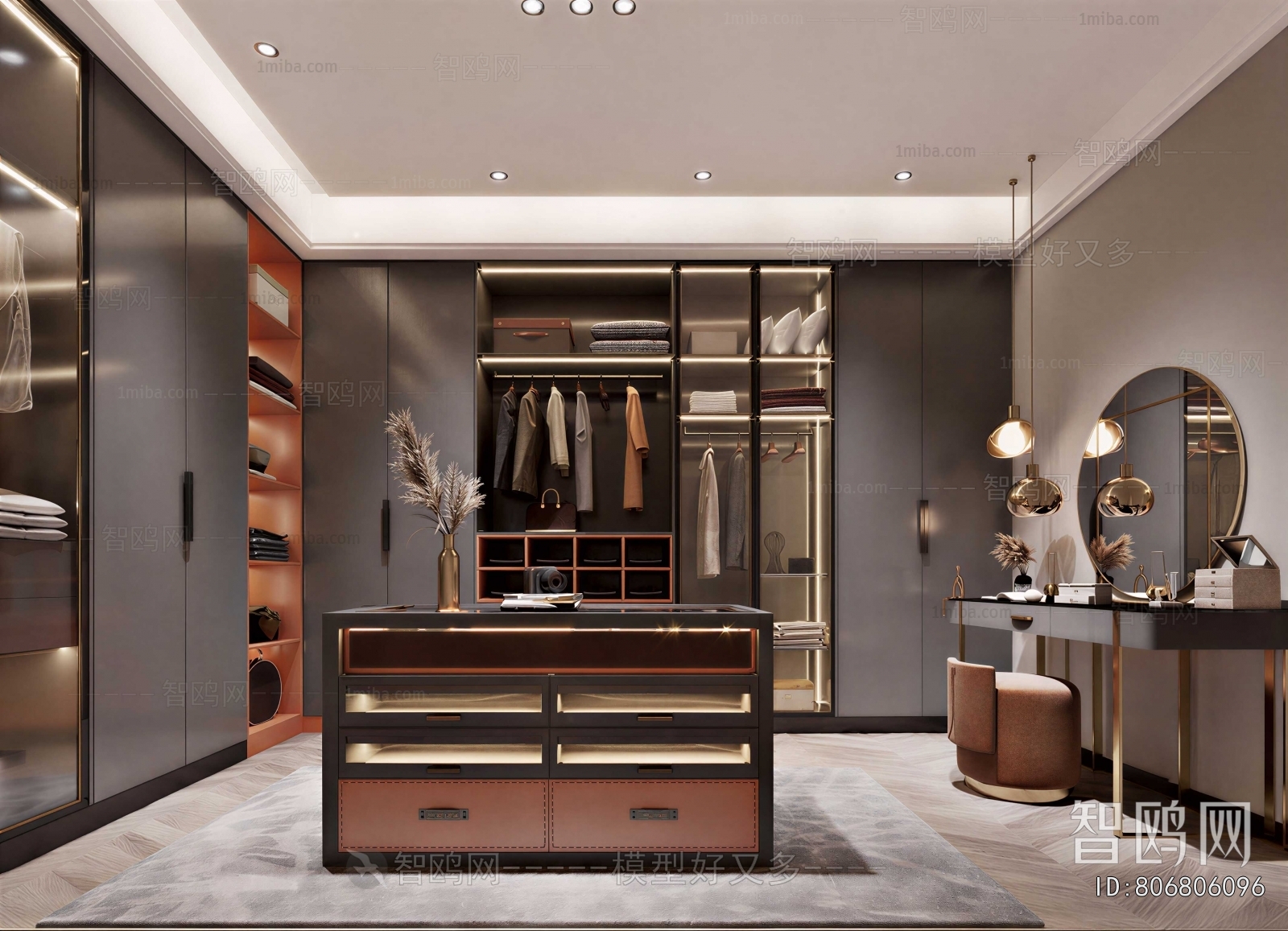 Modern Clothes Storage Area