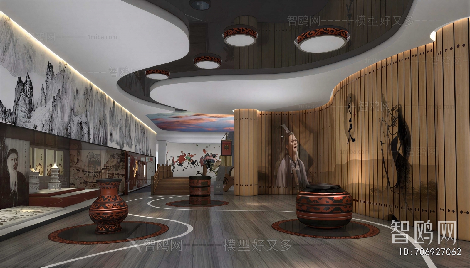 New Chinese Style Exhibition Hall