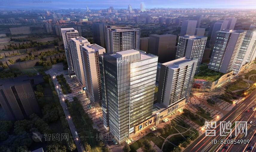 Modern Architectural Bird's-eye View Planning