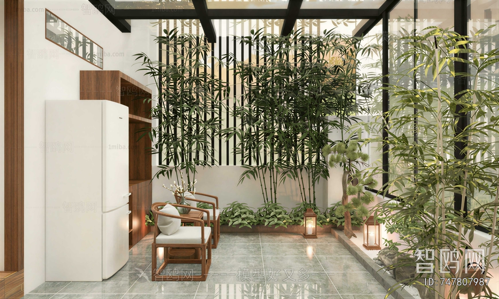 New Chinese Style Leisure Balcony