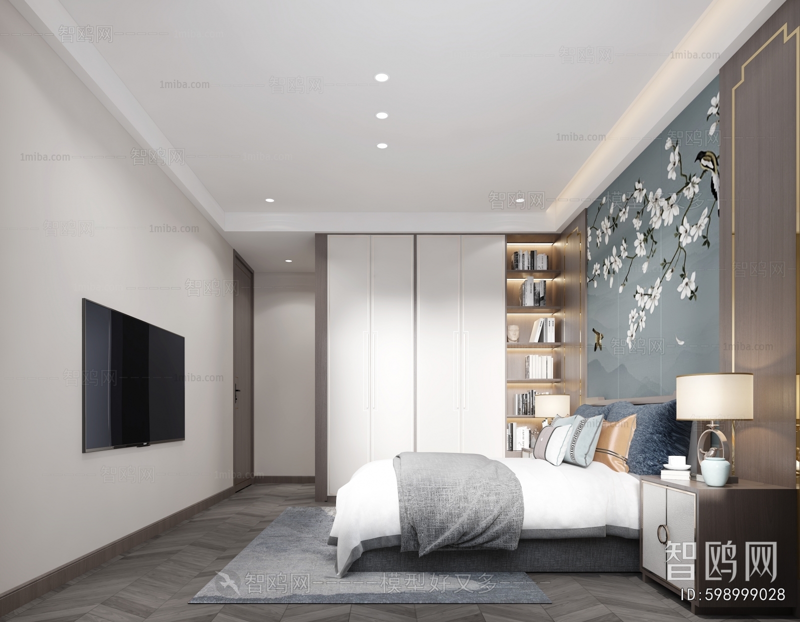 New Chinese Style Bedroom