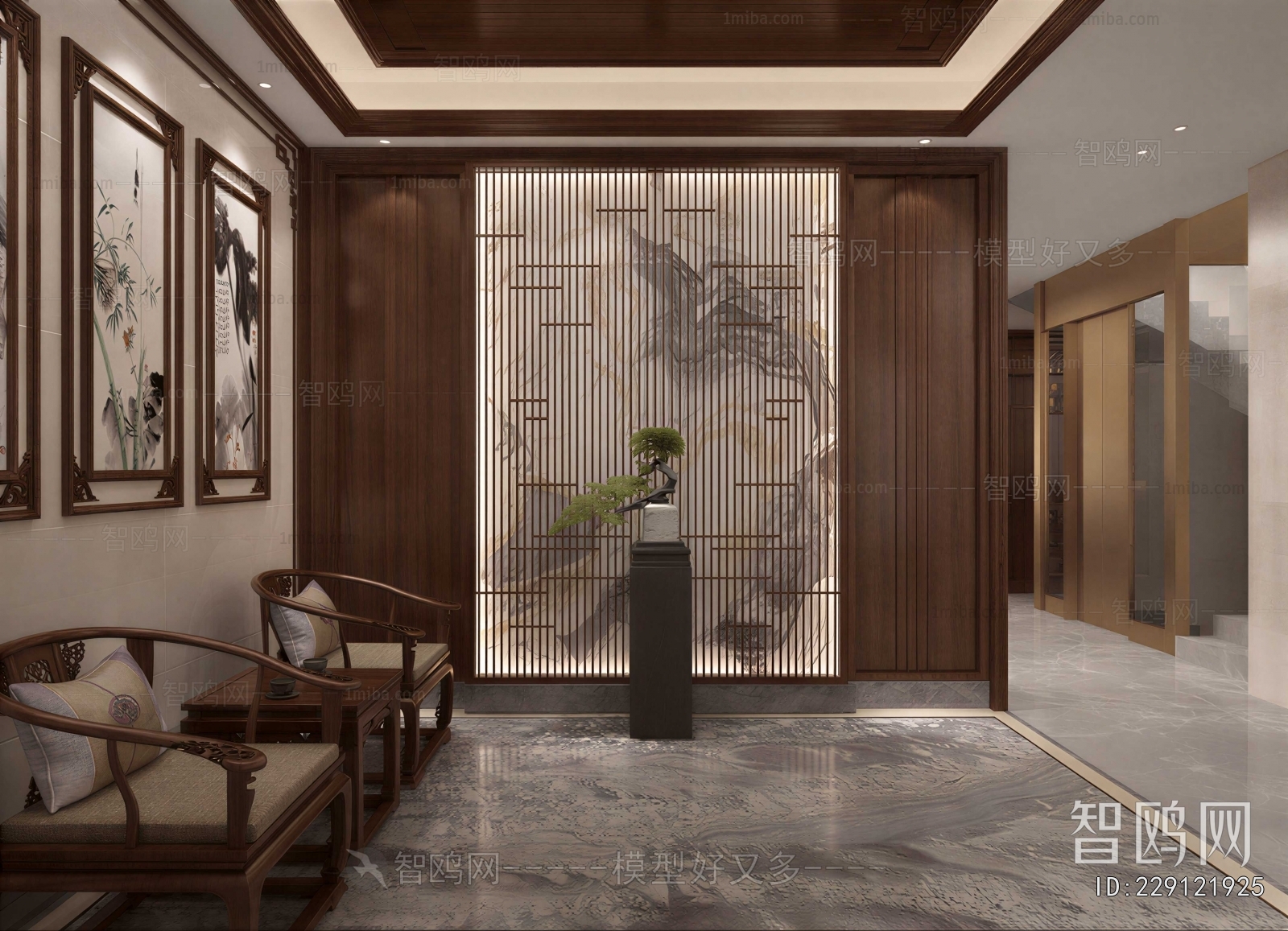New Chinese Style Hallway