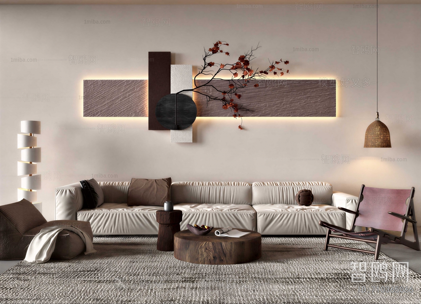 Wabi-sabi Style A Living Room