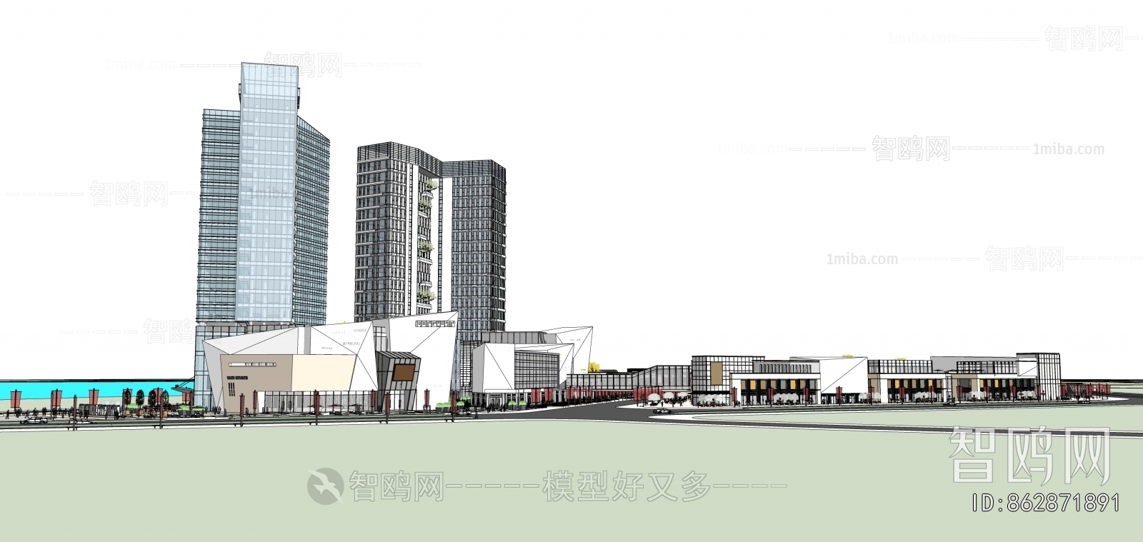 Modern Appearance Of Commercial Building