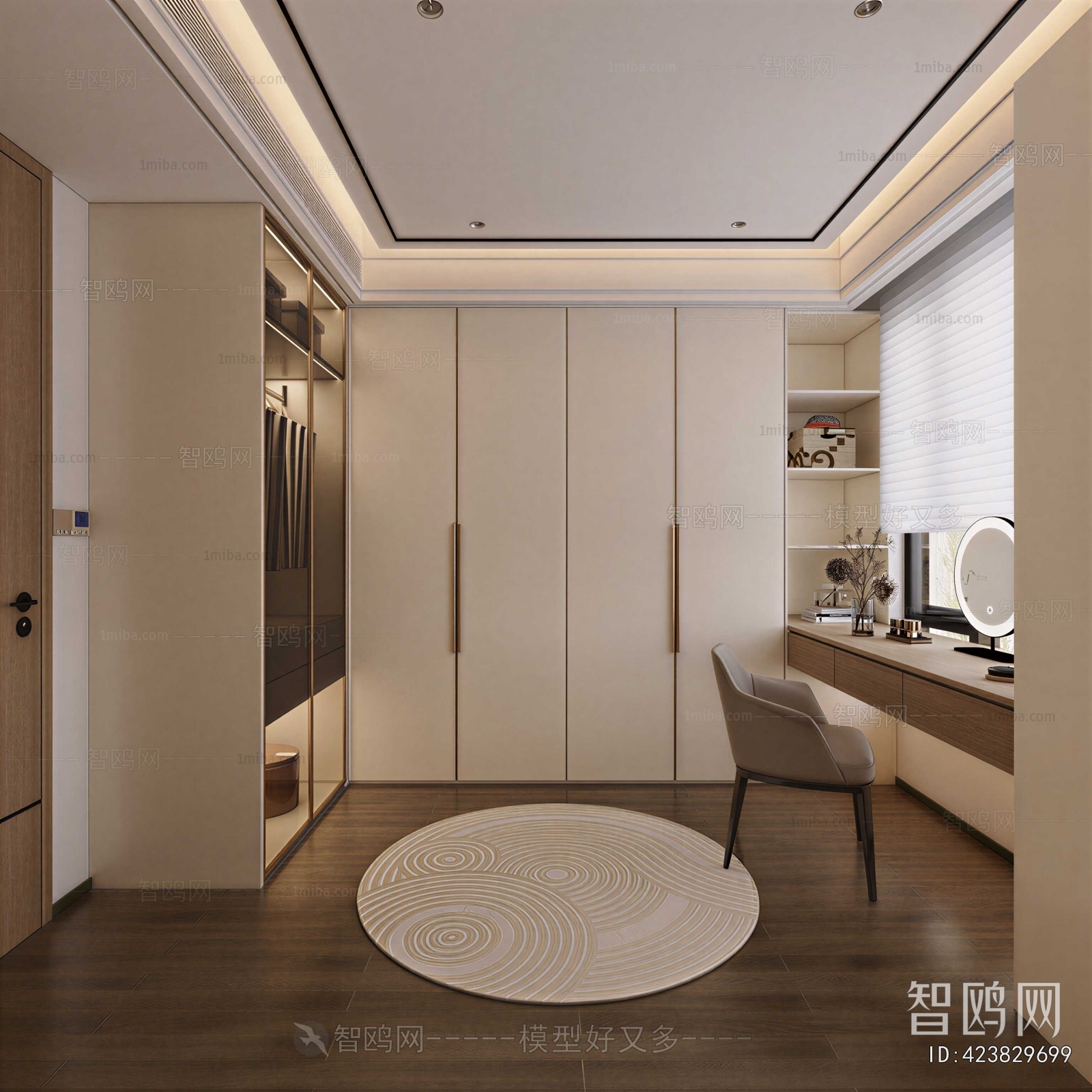 Modern Clothes Storage Area