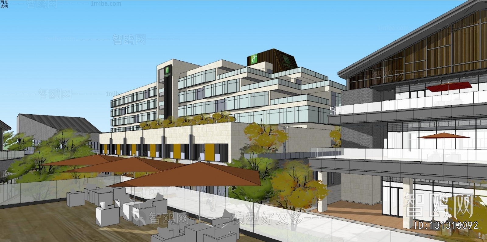 Modern Appearance Of Commercial Building