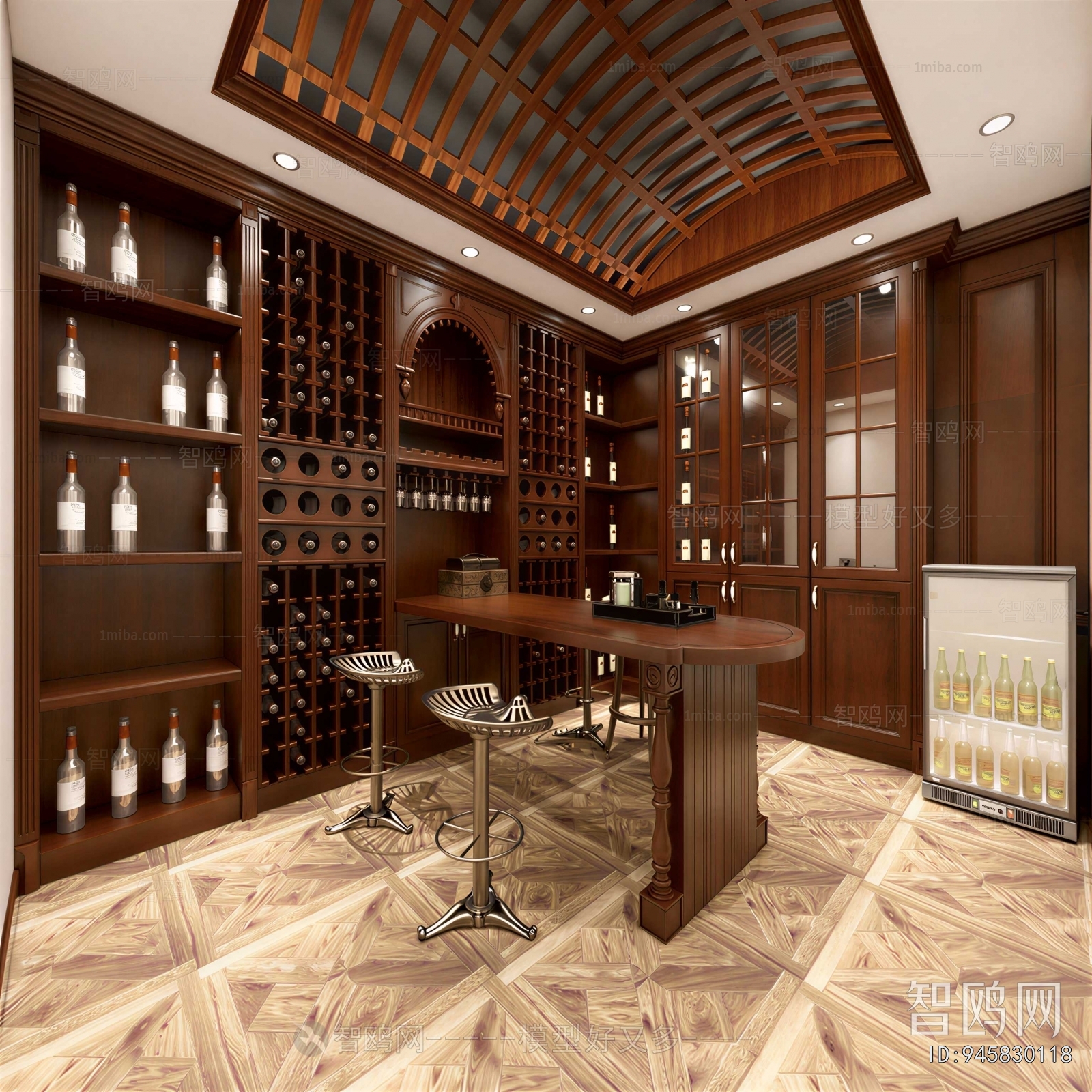 Retro Style Wine Cellar/Wine Tasting Room