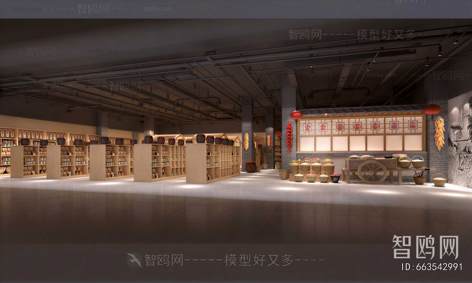 New Chinese Style Exhibition Hall