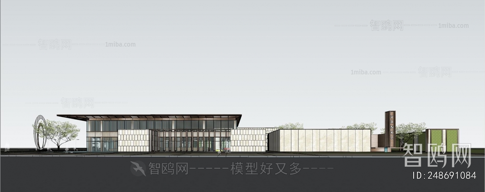 Modern Appearance Of Commercial Building