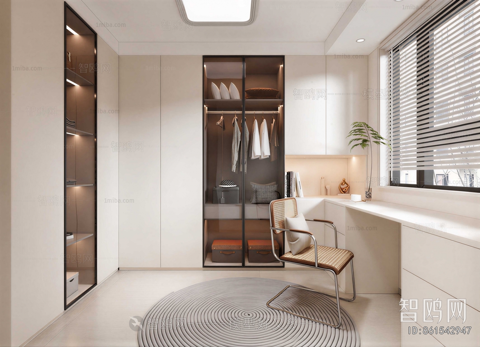 Modern Clothes Storage Area