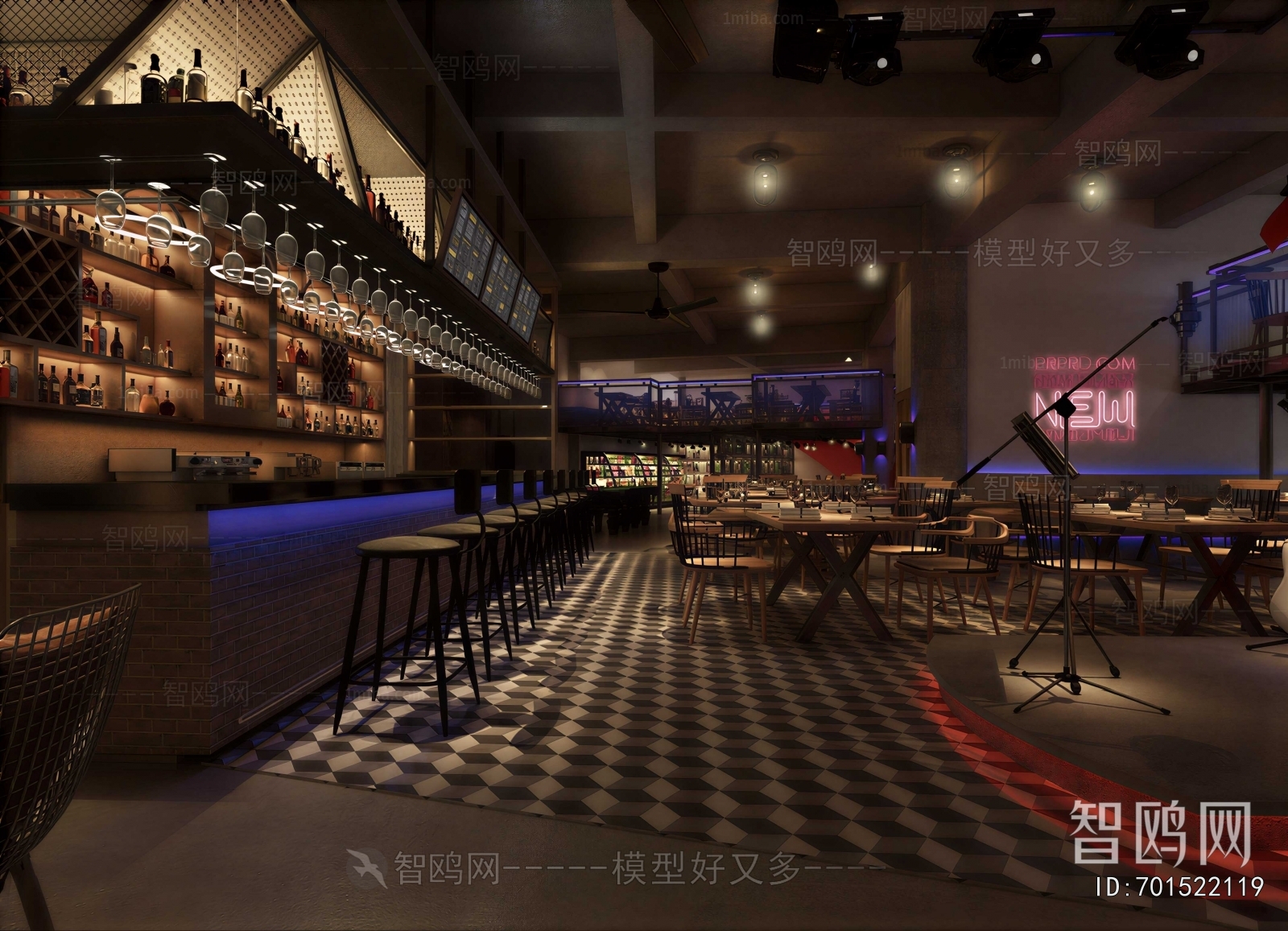Industrial Style Bar