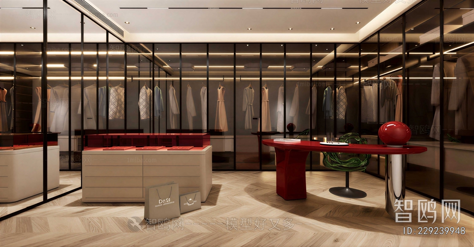 Modern Clothes Storage Area