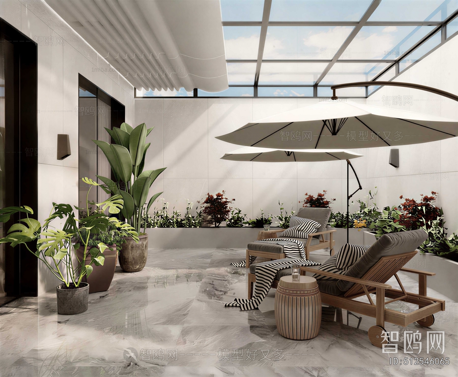 Modern Courtyard/landscape