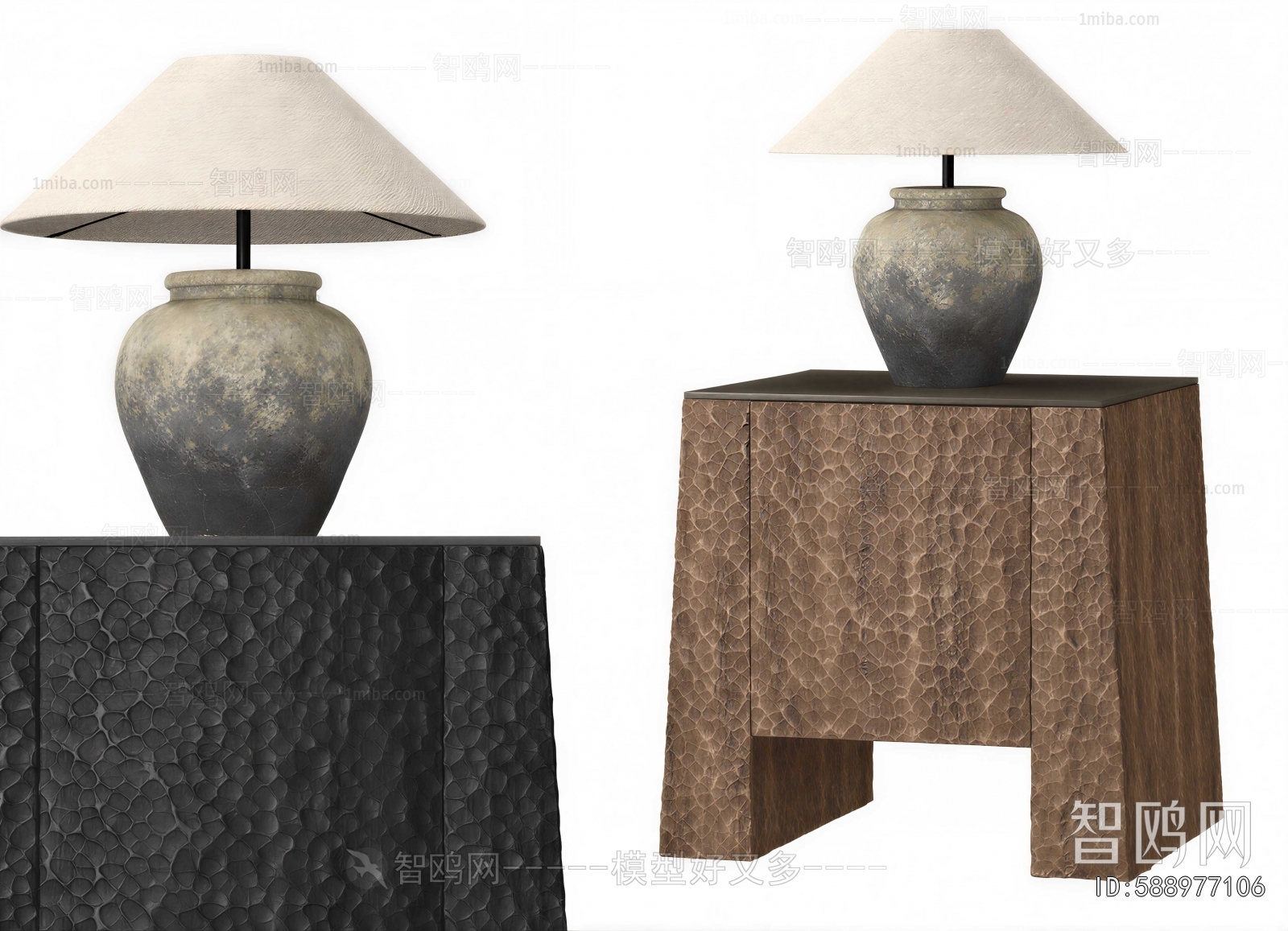 Wabi-sabi Style Table Lamp
