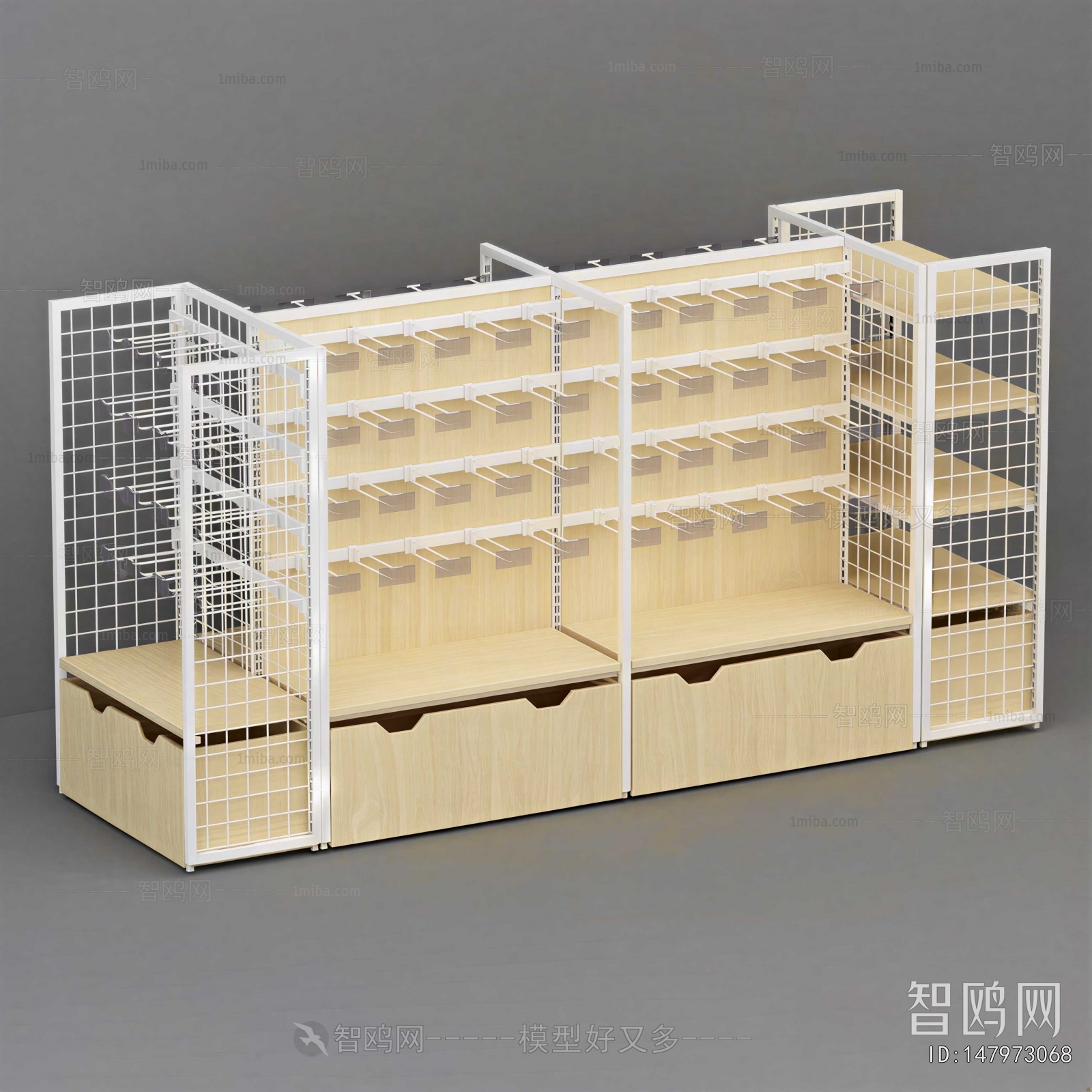 Modern Supermarket Shelf