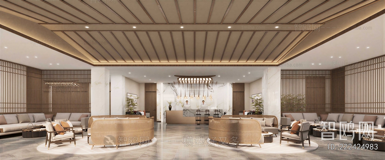 New Chinese Style Lobby Hall