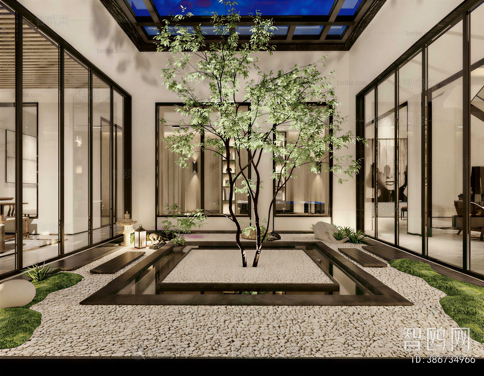 New Chinese Style Courtyard/landscape