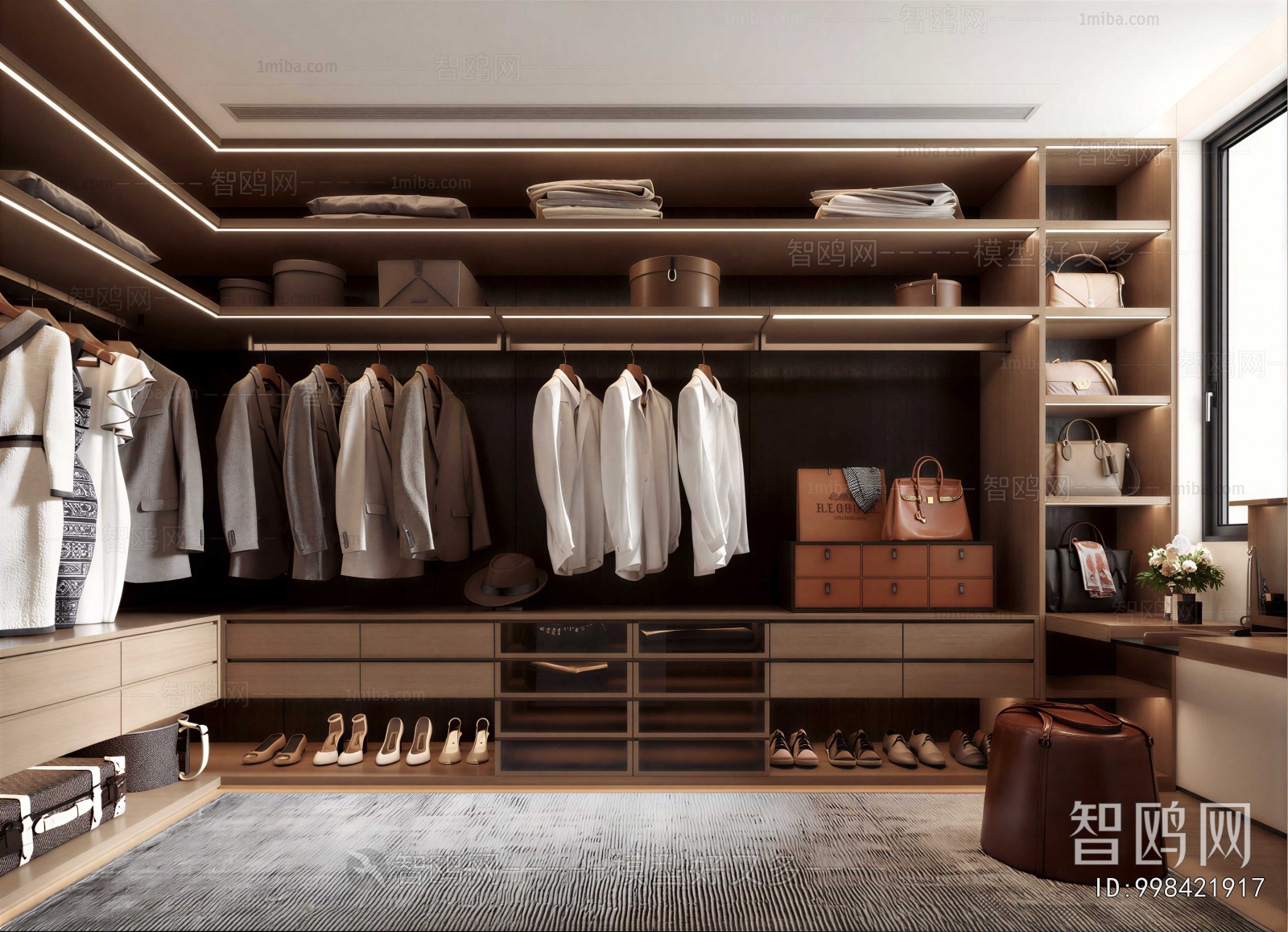 Modern Clothes Storage Area