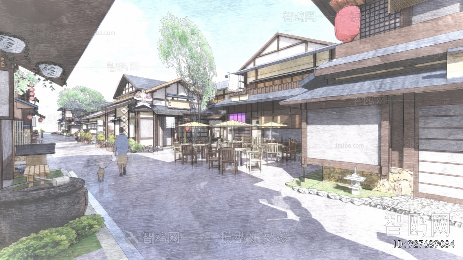 New Chinese Style Commercial Street