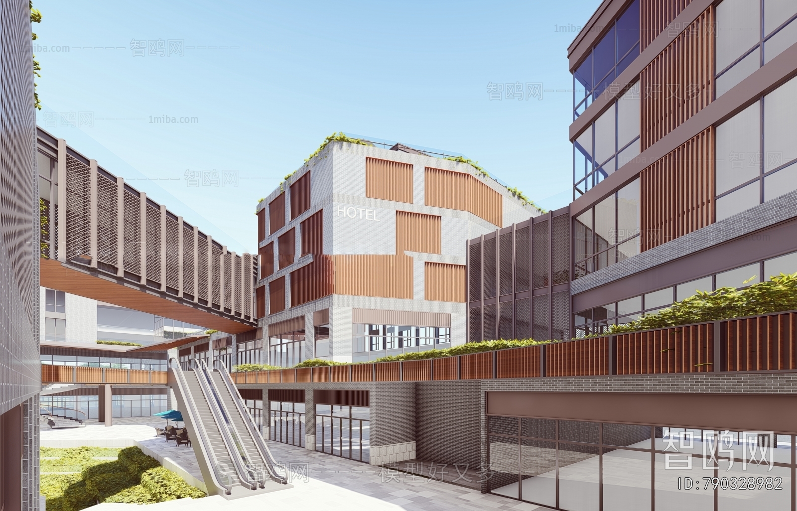New Chinese Style Appearance Of Commercial Building