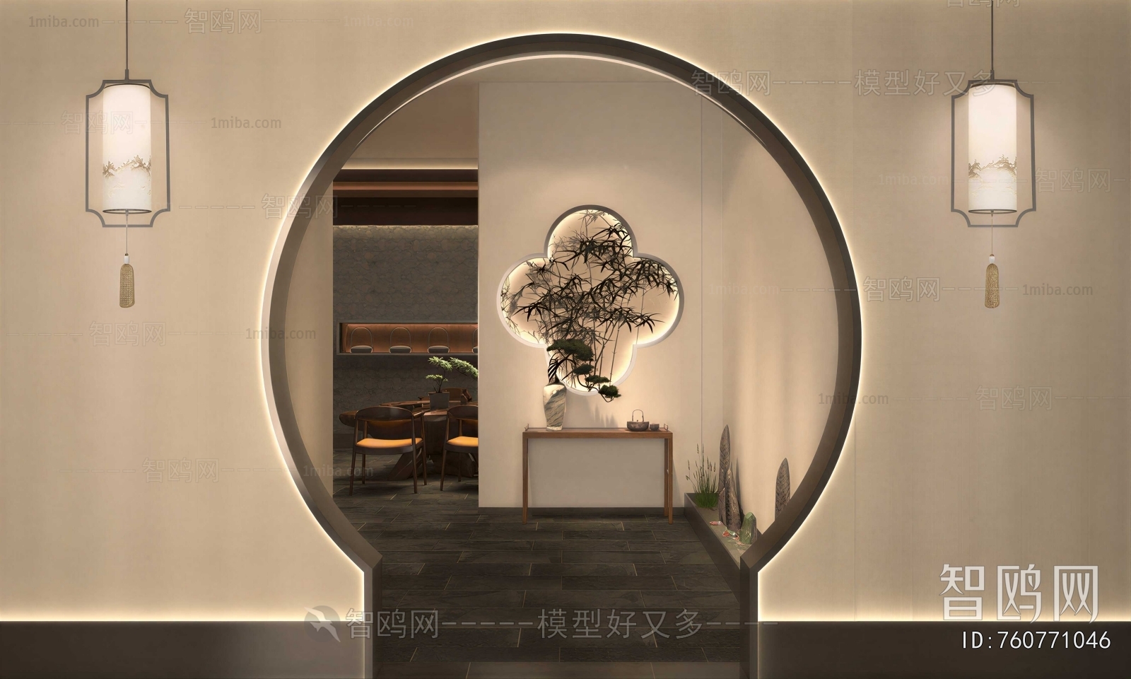 New Chinese Style Hallway