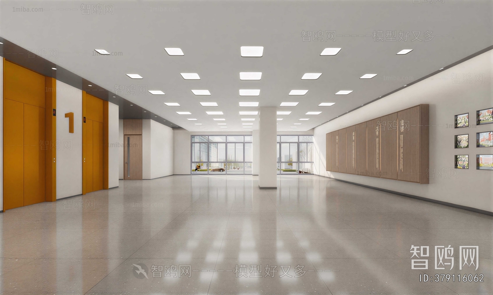 Modern Office Reception Desk