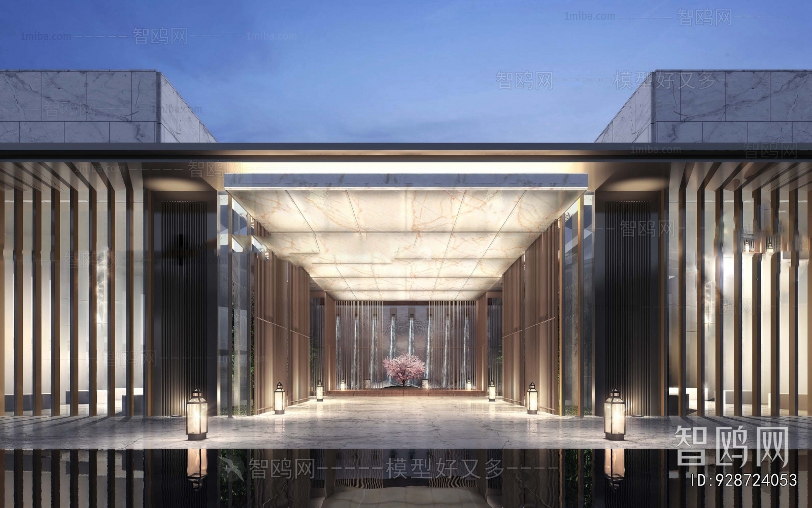 Modern Architectural Bird's-eye View Planning