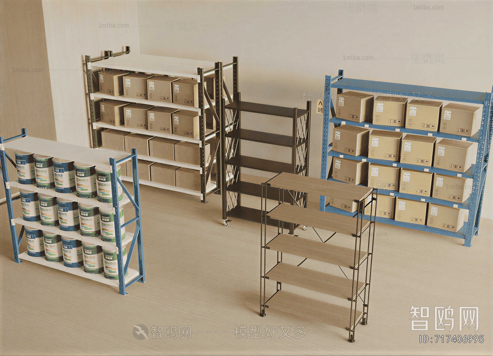 Modern Supermarket Shelf