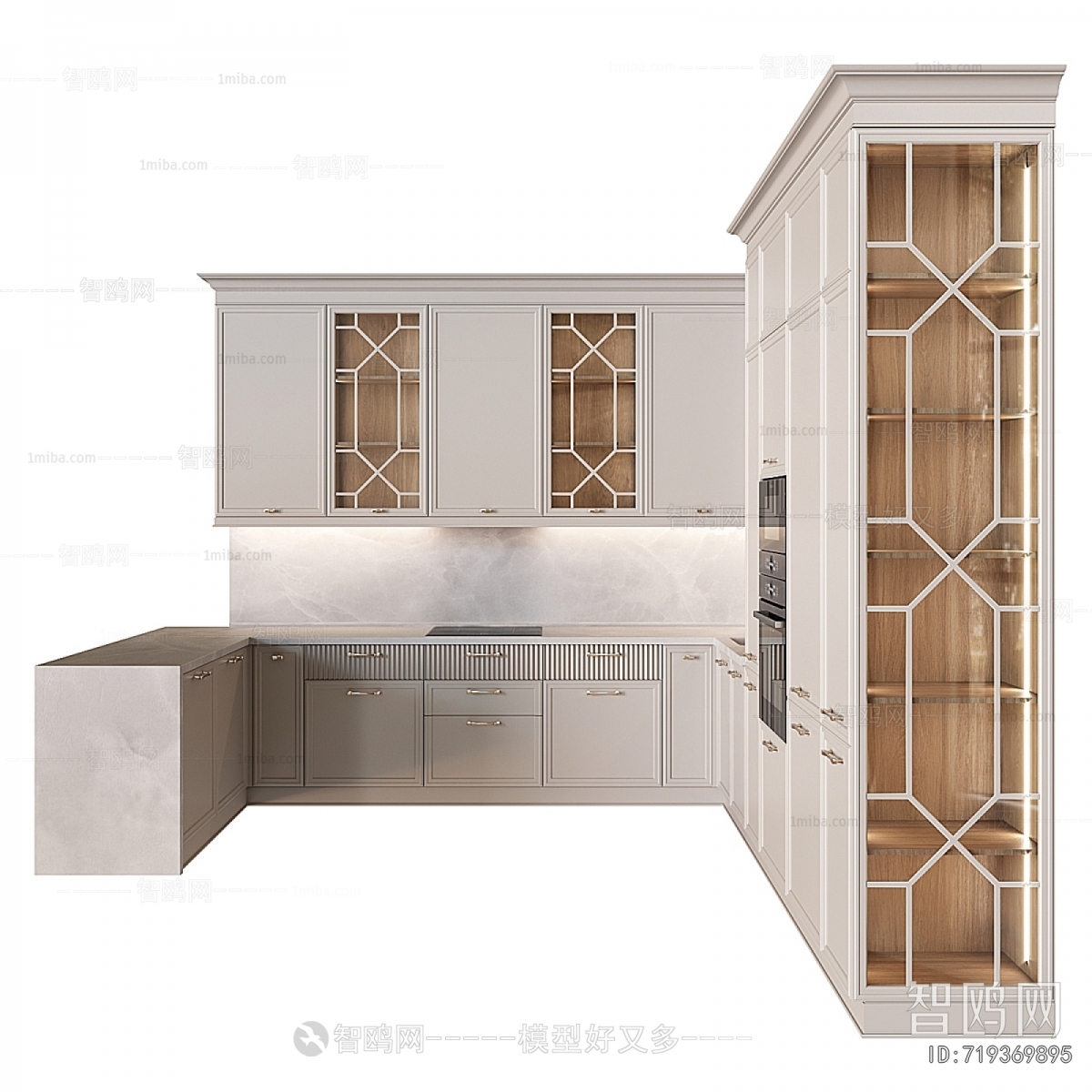 Simple European Style Kitchen Cabinet