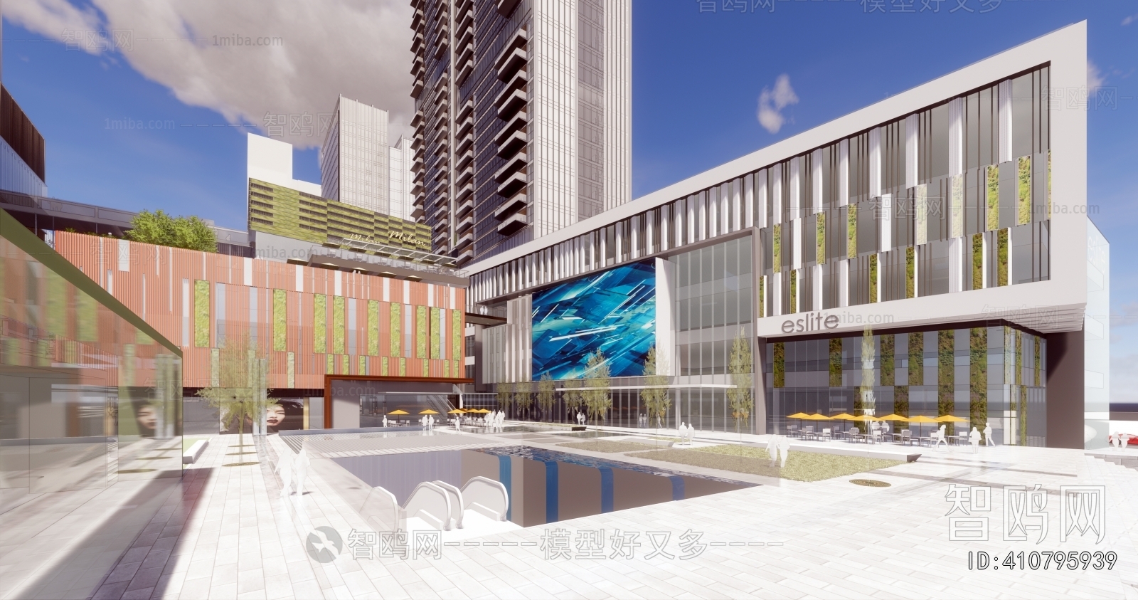 Modern Architectural Bird's-eye View Planning