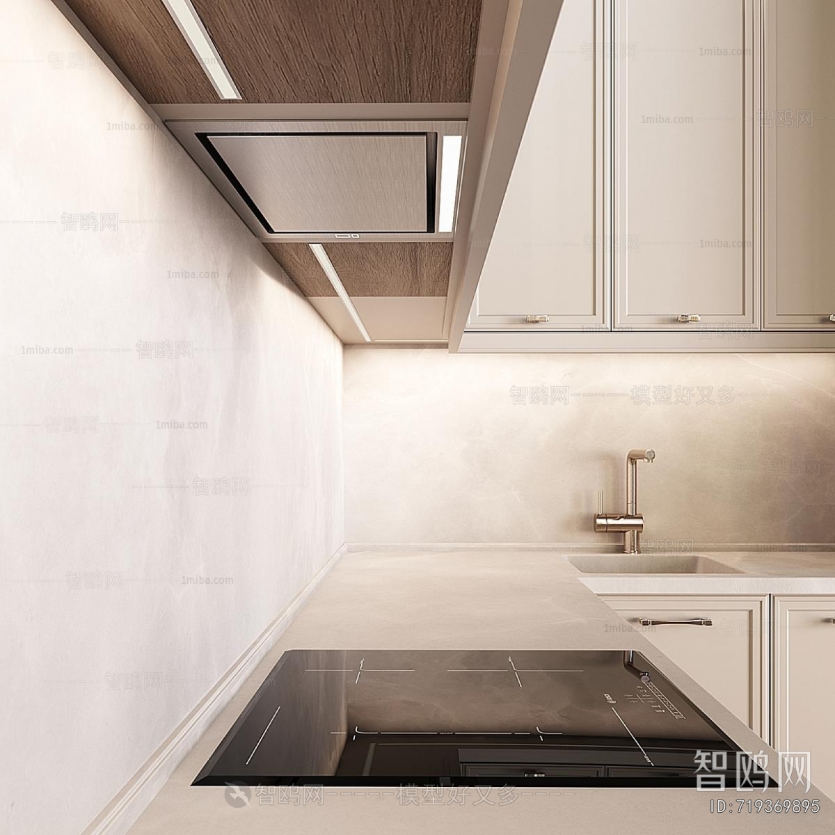 Simple European Style Kitchen Cabinet