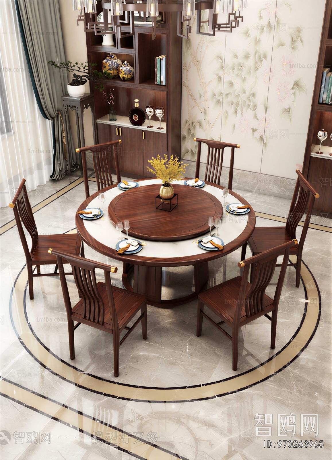 New Chinese Style Dining Table And Chairs