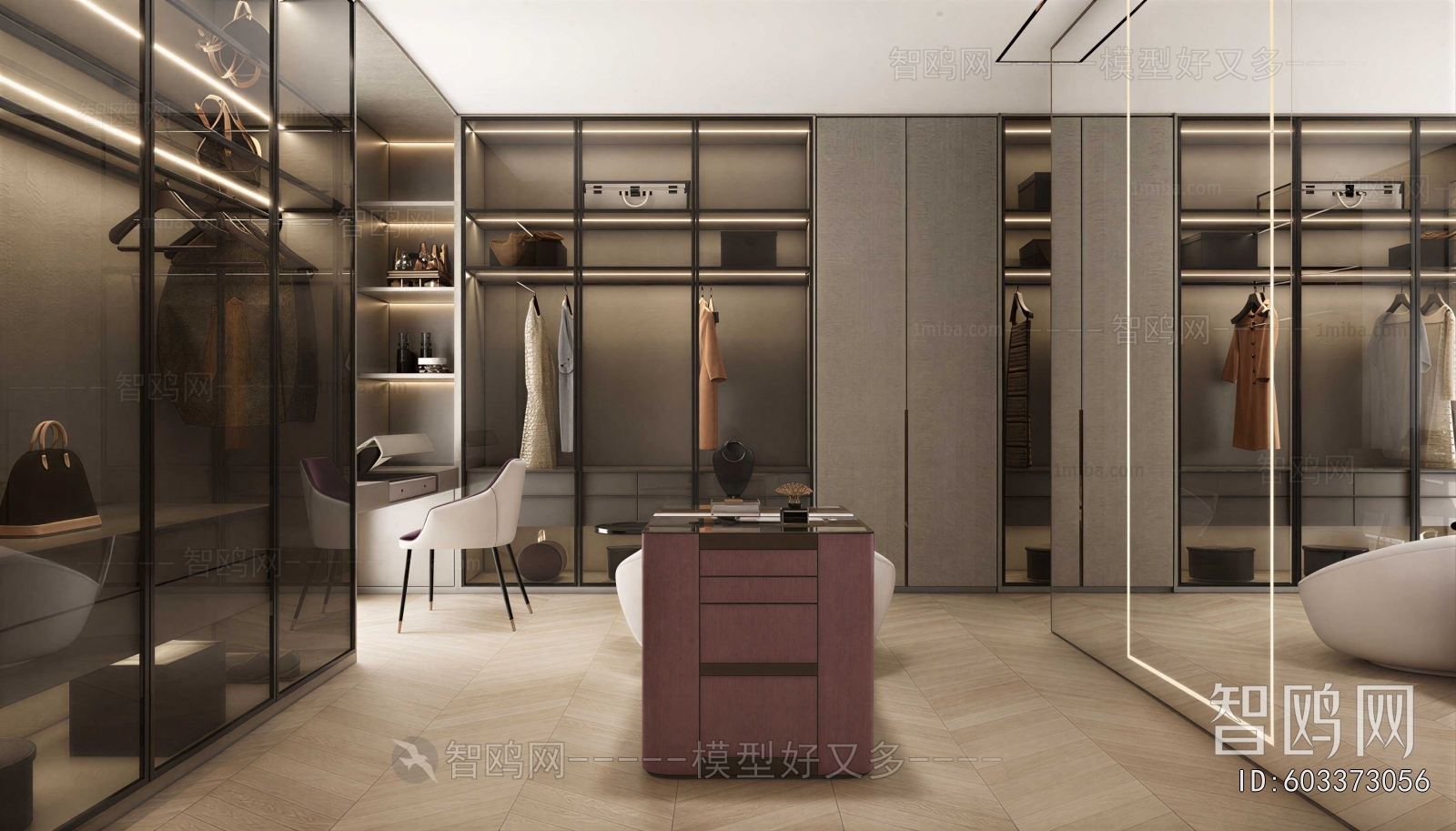 Modern Clothes Storage Area